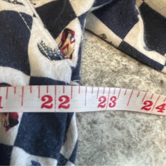 Vintage C.C. Sport Navy and White Patterned Golf Polo Shirt Men’s Large - Picture 8 of 8